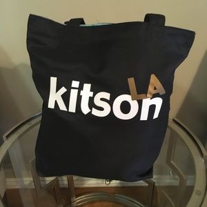 NWOT KITSON TOTE BAG Black and White.
